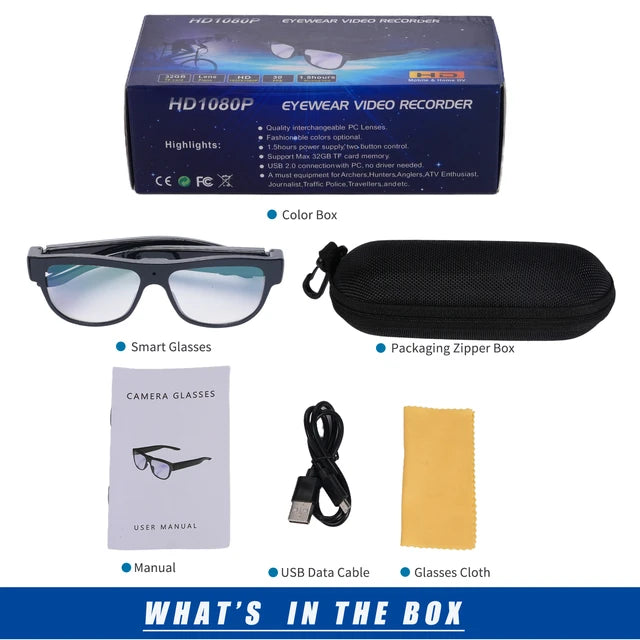 Occhiali con telecamera DVR full hd 1080