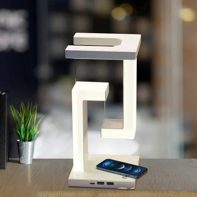 Lampada a LED e supporto wireless per smartphone