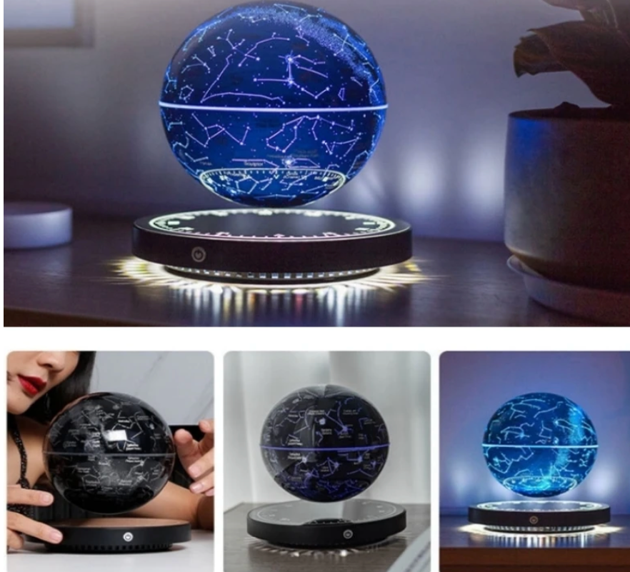 Lampada Fluttuante "Moon Constellation" - Levitazione Magnetica e LED per Atmosfera