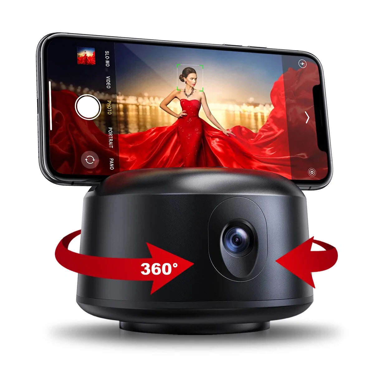 Supporto per telecamera con tracciamento automatico del volto a 360 gradi