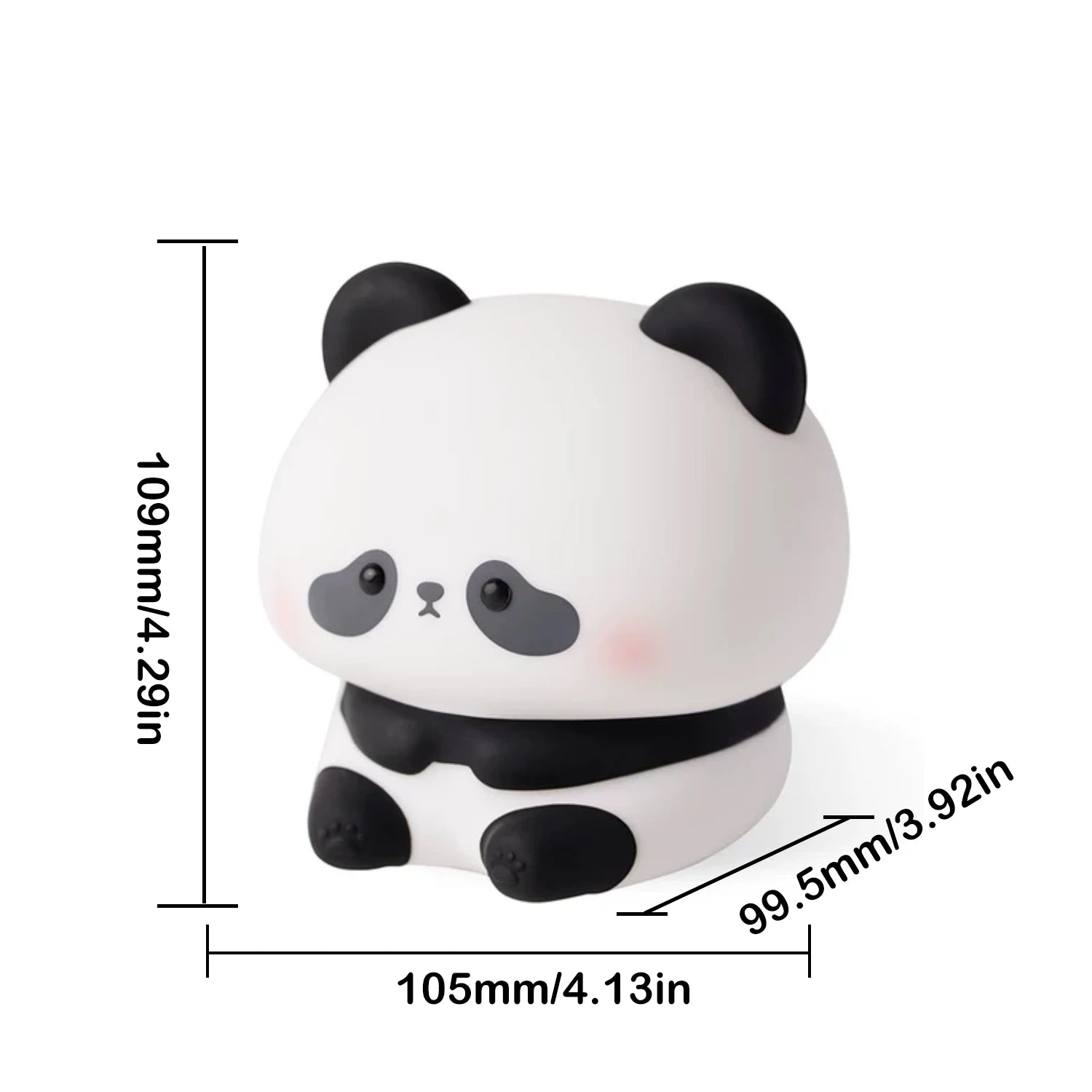 Simpatica lampada a forma di panda