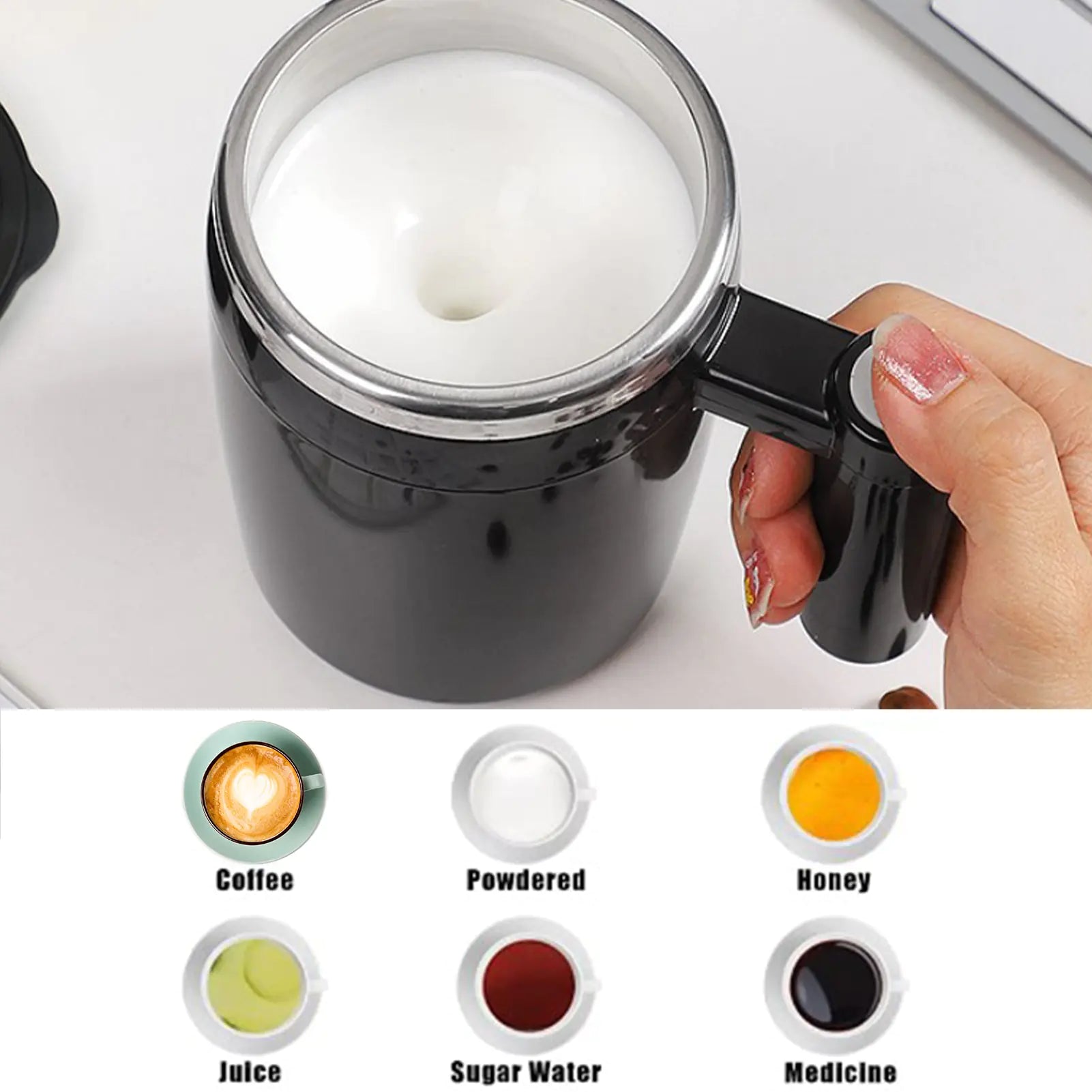 Tazza da caffè automatica -- il dispositivo ideale per mescolare senza sforzo --