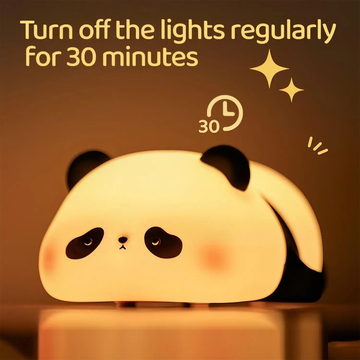 Simpatica lampada a forma di panda