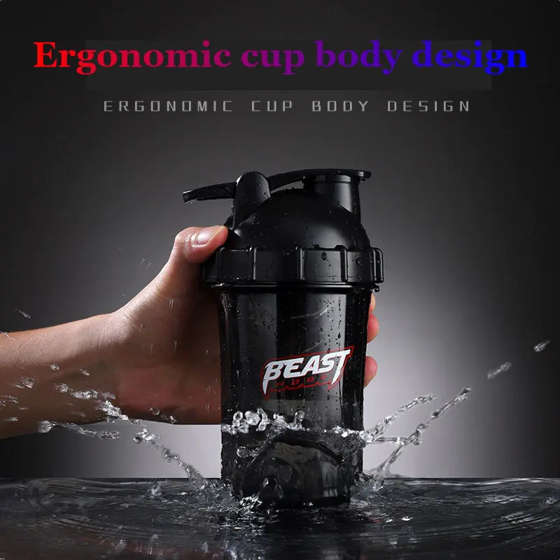 Bouteille d'eau Fitness Protein Shaker -- Cette bouteille d'eau d'un excellent rapport qualité-prix est conçue pour répondre à tous vos besoins de remise en forme --